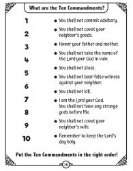 What are the Ten Commandments? Coloring page3